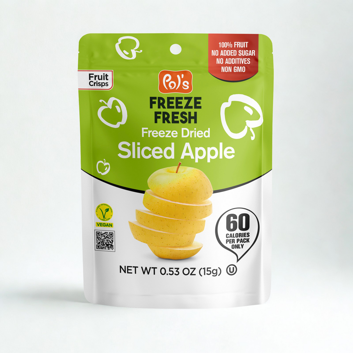 Pols Freeze Fresh Freeze Dried Sliced Apple Box (15)