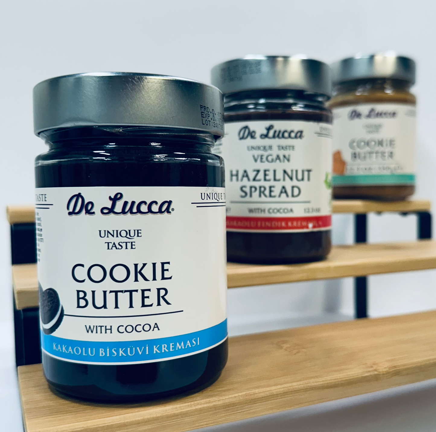 De Lucca Vegan Hazelnut Spread & Cookie Butter Bundle (3)