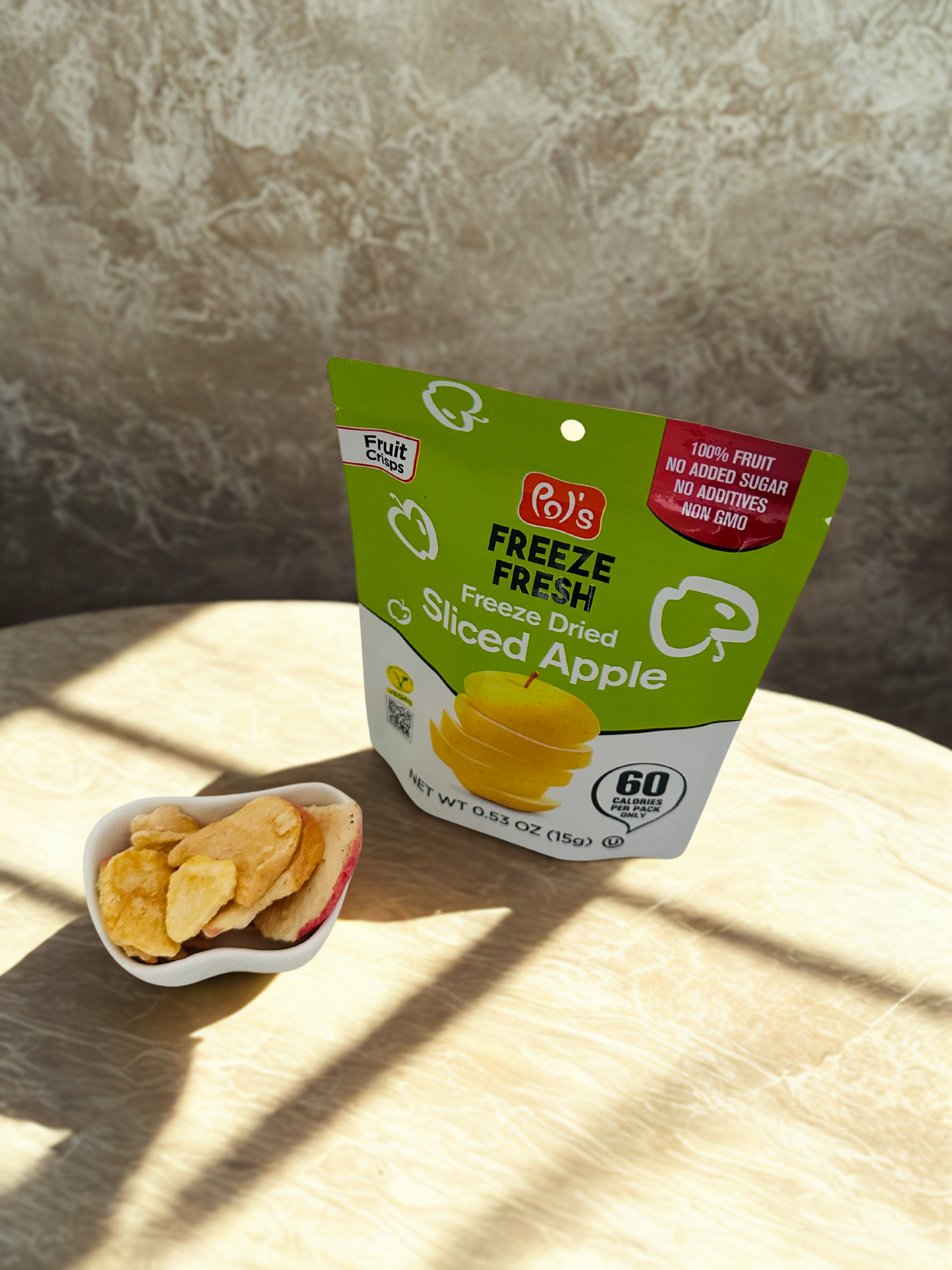 Pols Freeze Fresh Freeze Dried Sliced Apple Box (15)