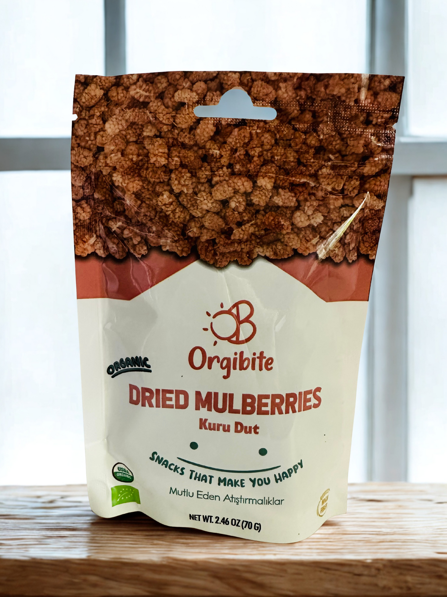 Orgibite Dried Yellow Apricots Dried Mulberries and Pols Freeze Fresh Freeze Dried Apple Strawberry/Banana Mix Bundle