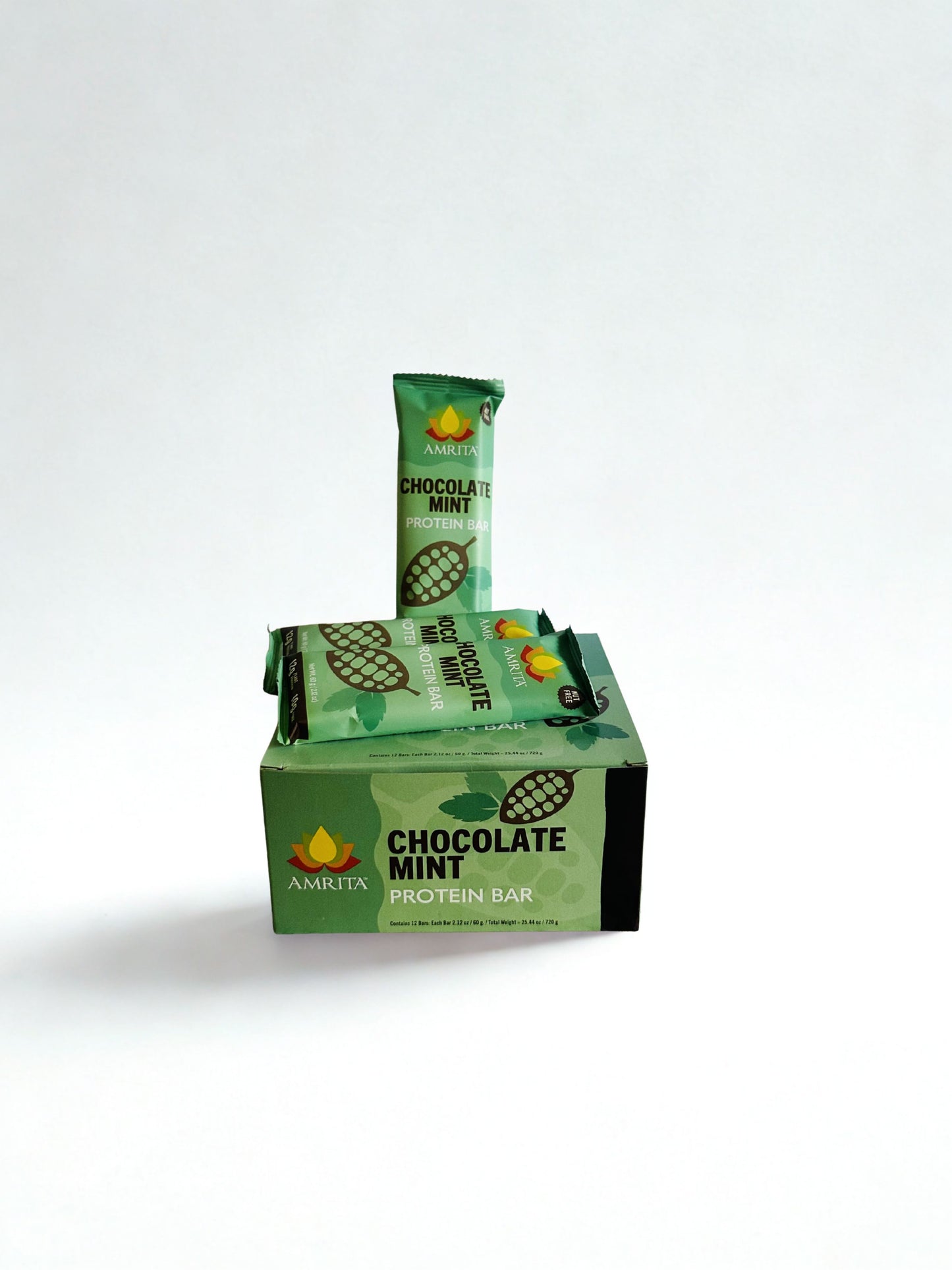 Amrita Chocolate Mint Protein Bars – 12-Pack