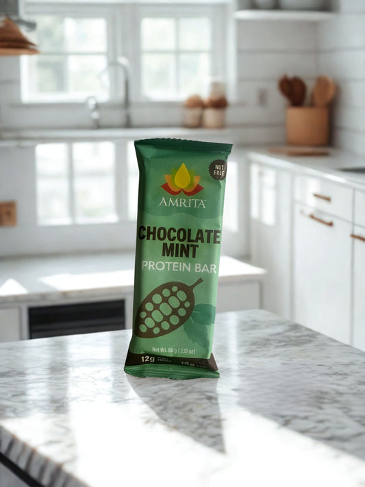 Amrita Chocolate Mint Protein Bars – 12-Pack