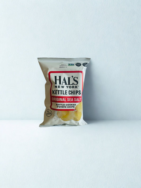 Hal's New York Kettle Chips 2oz Original Sea Salt Box – 24 Count