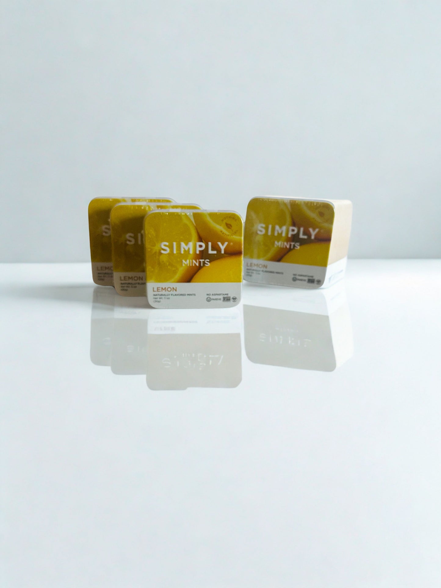 Simply Mint Lemon Bundle – 24 Tins of Naturally Refreshing Mints