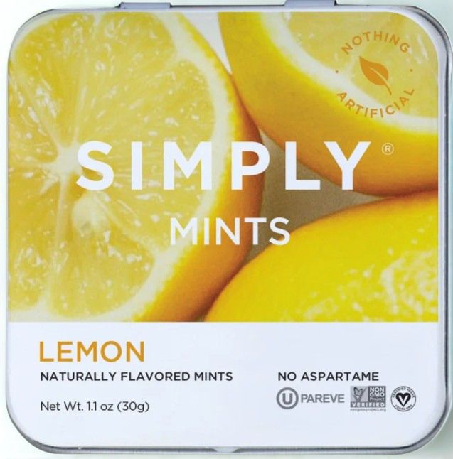 Simply Mint Lemon Bundle – 24 Tins of Naturally Refreshing Mints