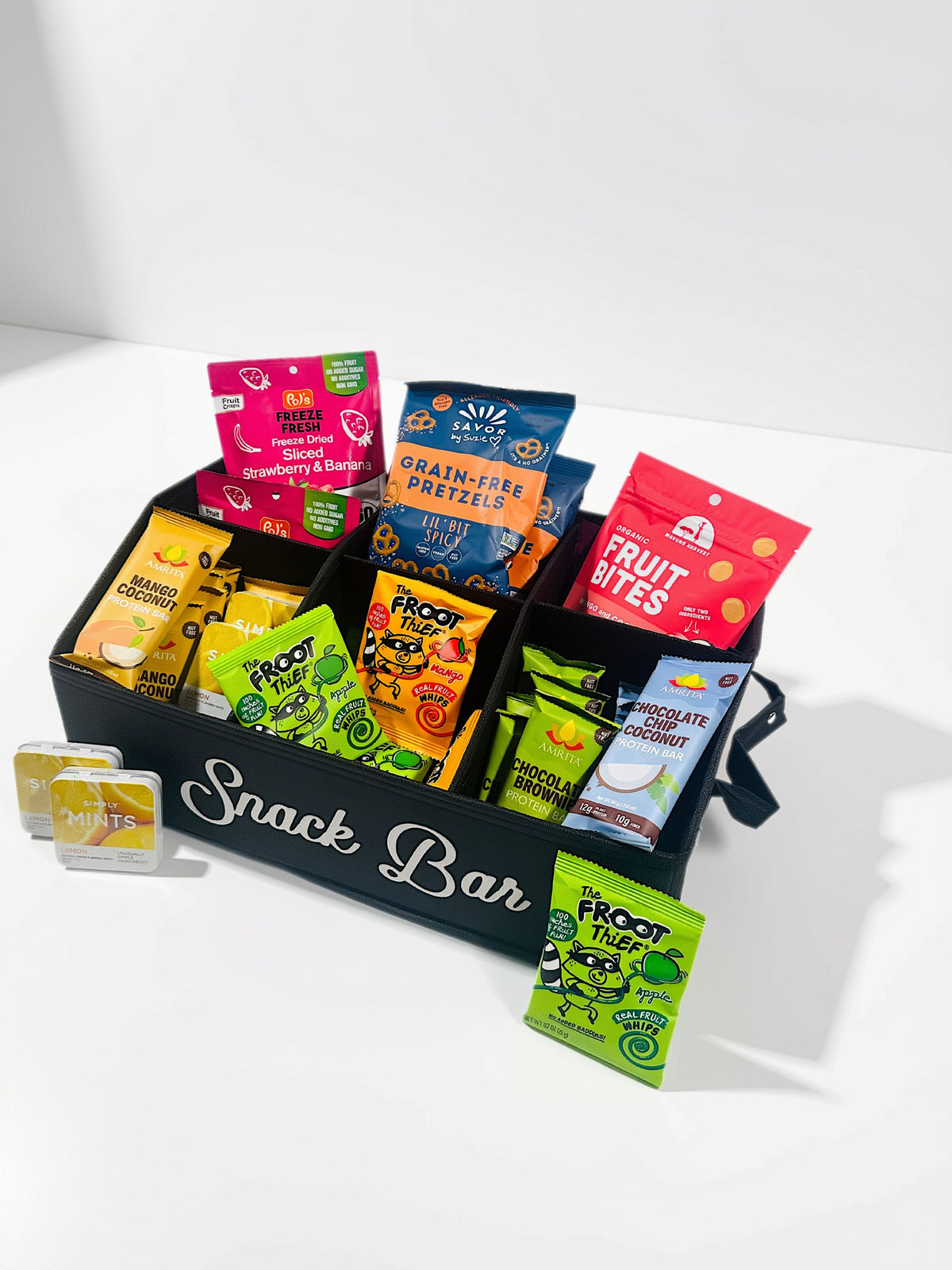 Snack Bar – 50-Count Vegan Snack Variety Pack with Organizer